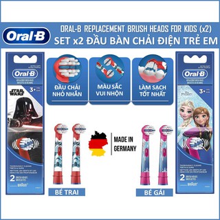 Đầu Bàn Chải Điện Oral-B Trẻ Em - Bé trai (Stars War/Spider-Man) & Bé gái (Frozen) [Made in Germany]