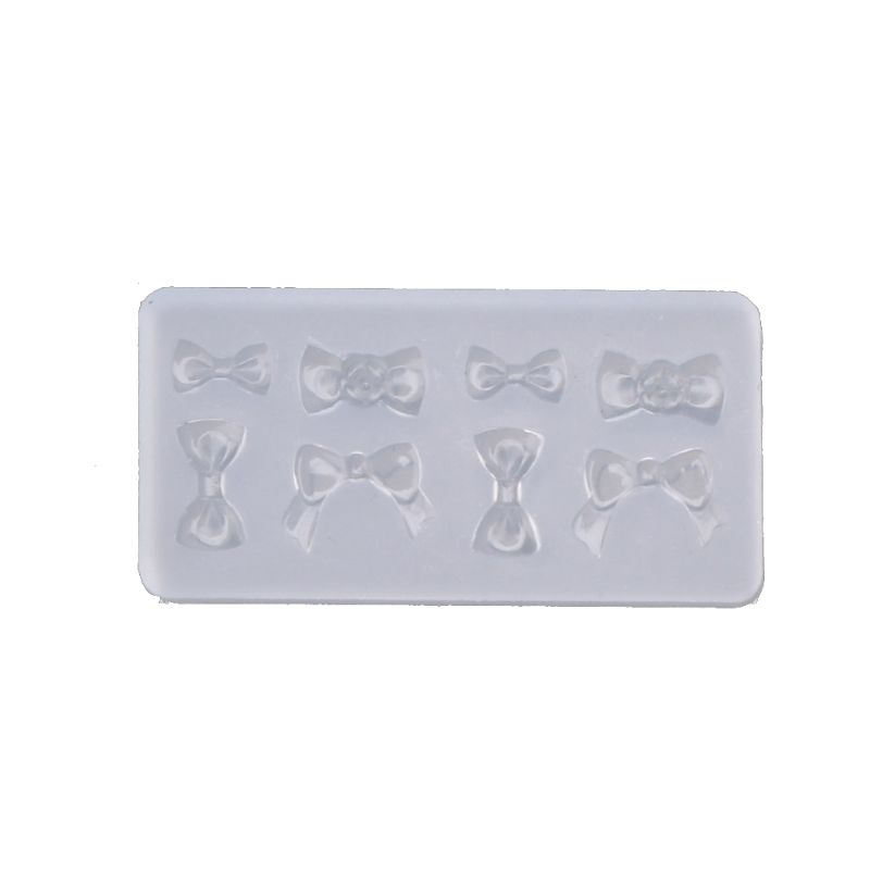 [Hàng mới về] Khuôn silicon làm phụ kiện đính móng nghệ thuật bằng nhựa resin epoxy hình bông hoa/đá quý/nơ/gấu 3D