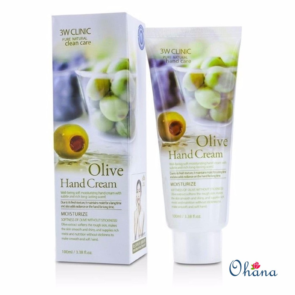 Kem Dưỡng Da Tay Olive 3W Clinic Olive Hand Cream 100ml - Chính hãng | BigBuy360 - bigbuy360.vn