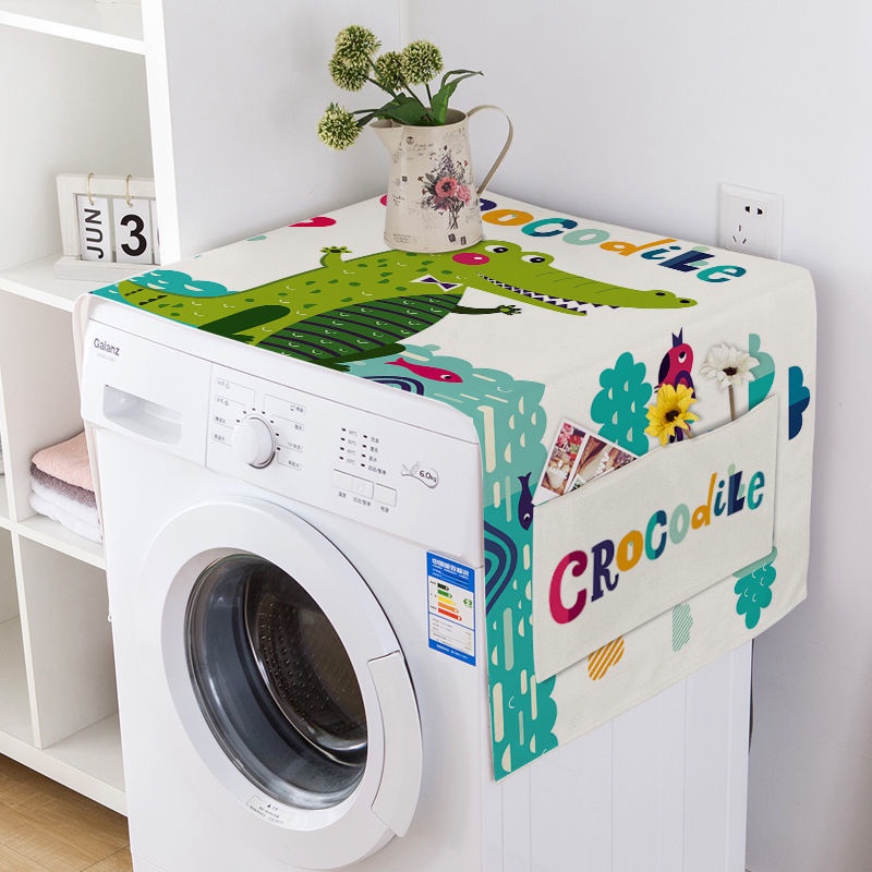 Tấm Vải Bọc Máy Giặt Hai Cửa Chống Bụi Chống Nước Che Phủ Toàn Diện Phổ Biến