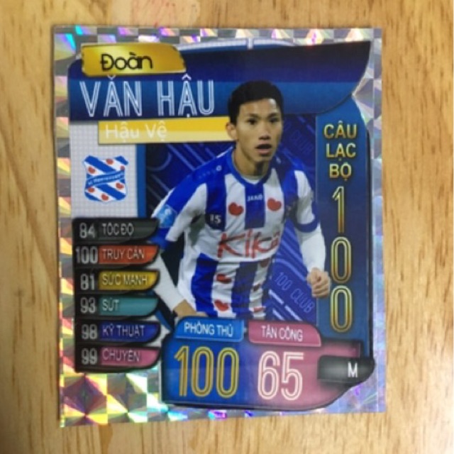 Thẻ Match Attax lắp lánh Cầu Thủ ĐTQG Việt Nam