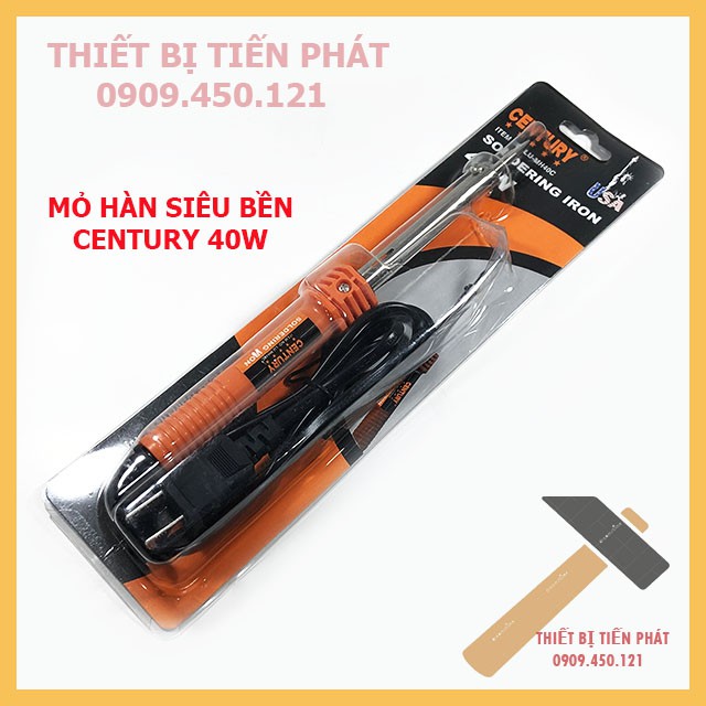 Mỏ Hàn Chì, Mỏ Hàn Thiếc Hãng CENTURY 40W 220V Cao Cấp, Siêu Bền, Chất Lượng, An Toàn (Chính Hãng)