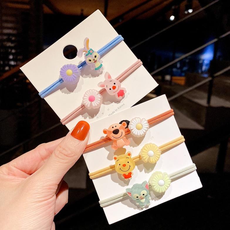 Dây Cột Tóc Dạ Quang Phát Sáng Mẫu Hoạt Hình Dễ Thương