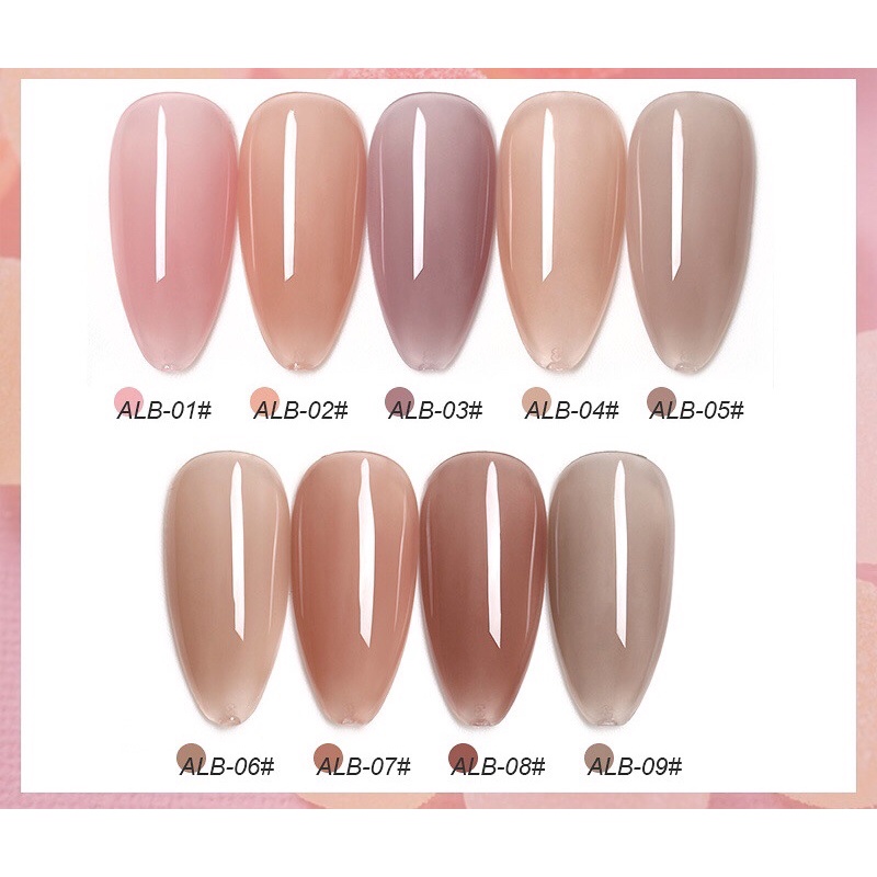 Set sơn gel thạch As chính hãng 15ml - Mã ALB