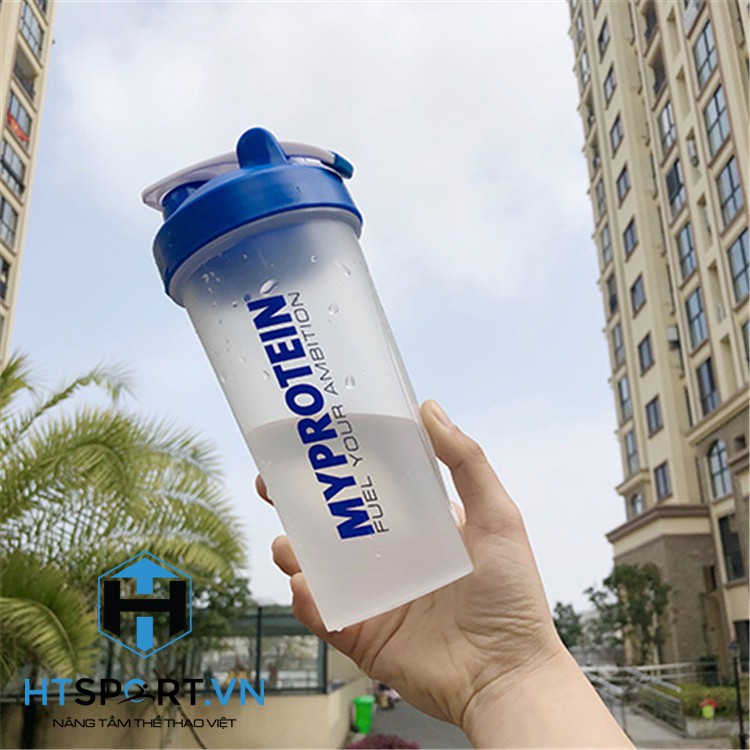 Bình Nước, Bình Đựng Nước Tập Gym Thể Thao Thể Hình My Protein 600ML Chính Hãng Nhiều Màu Cao Cấp Có Lò Xo Lắc Shaker