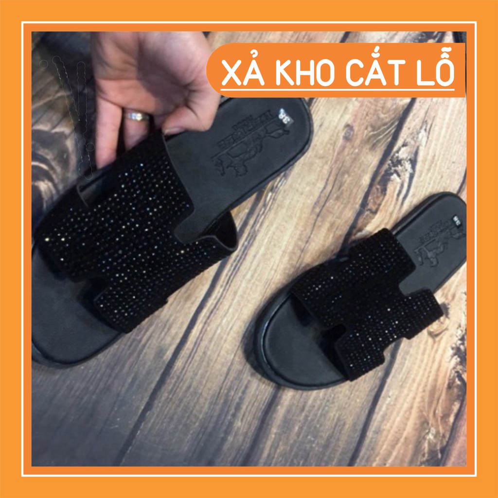 Dép HM Đính Đá Cực Sang, Dép Lê Nam Nữ Chữ H Thời Trang Cao Cấp Hottrend 2022 1995 ADAM