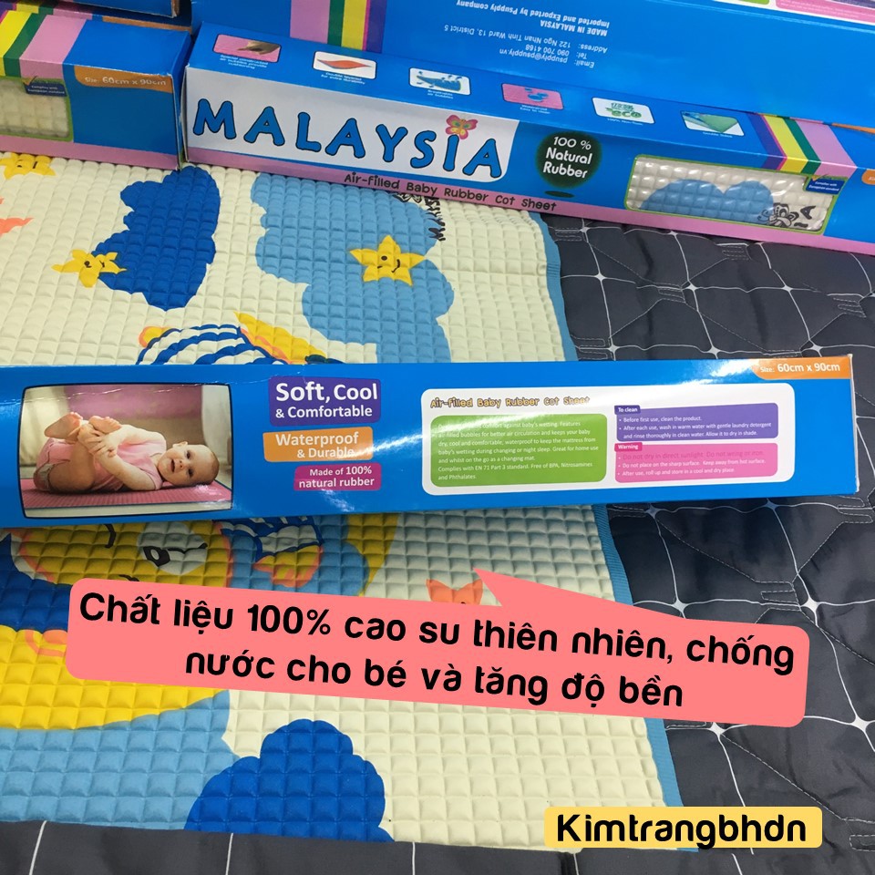 Tấm lót cao su chống thấm Kareal - Malaysia (Nệm thoáng khí cho trẻ sơ sinh)