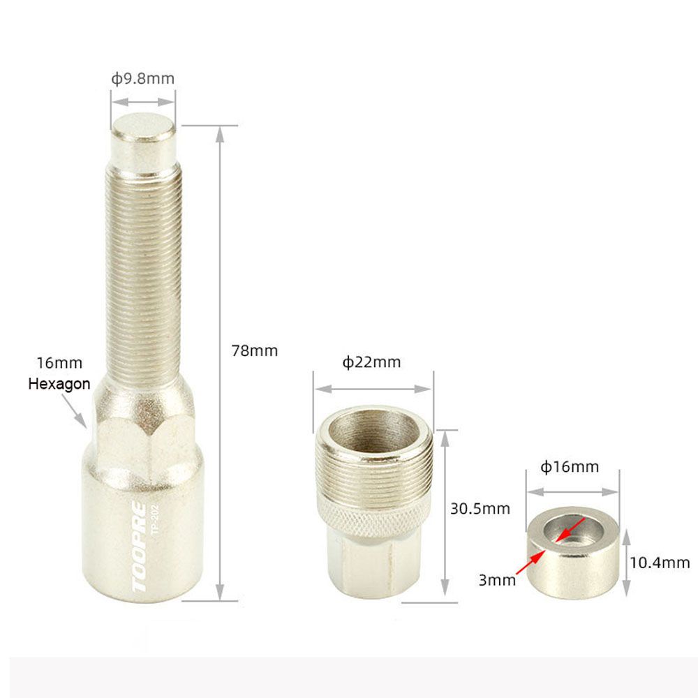 Dụng cụ sửa chữa tháo trục xe đạp leo núi bền bỉ nhiều màu