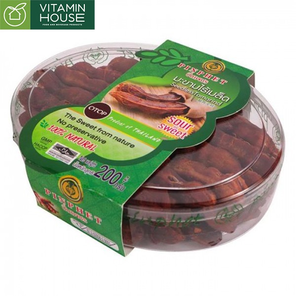 Me tách hạt chua ngọt Thái Lan 200g (hộp xanh) - VITAMIN HOUSE