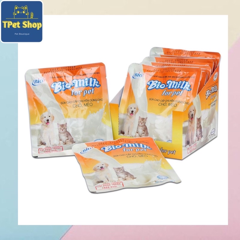 Sữa bột cho chó mèo con BIO MILK - Tpetshop