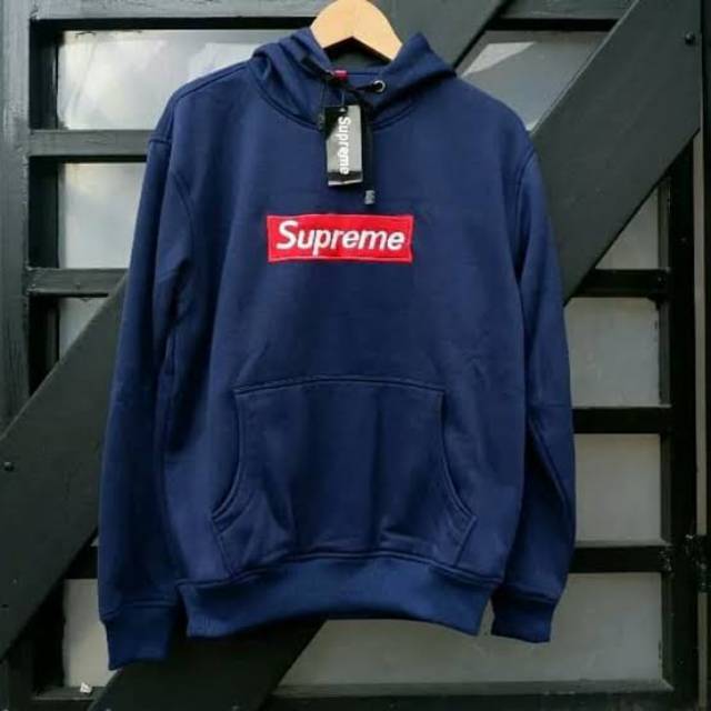 Áo Hoodie Thêu Logo Supreme Thời Trang Cho Nam Nữ