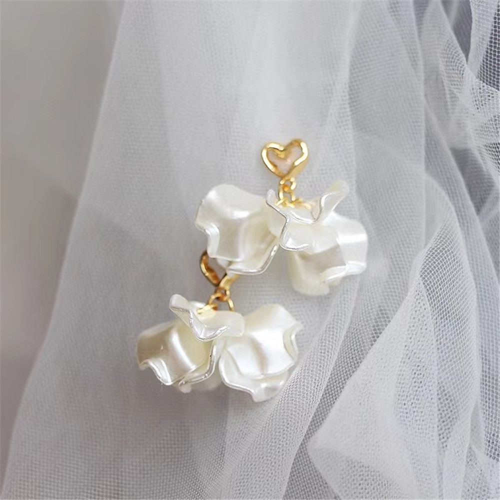 Khuyên Tai Hợp Kim Hình Hoa Dáng Dài Xinh Xắn Thời Trang Cho Phụ Nữ