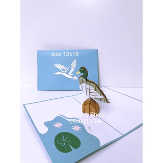 Vịt Trời - Duck Hawk  -  Thiệp 3D