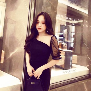 Đầm lệch vai