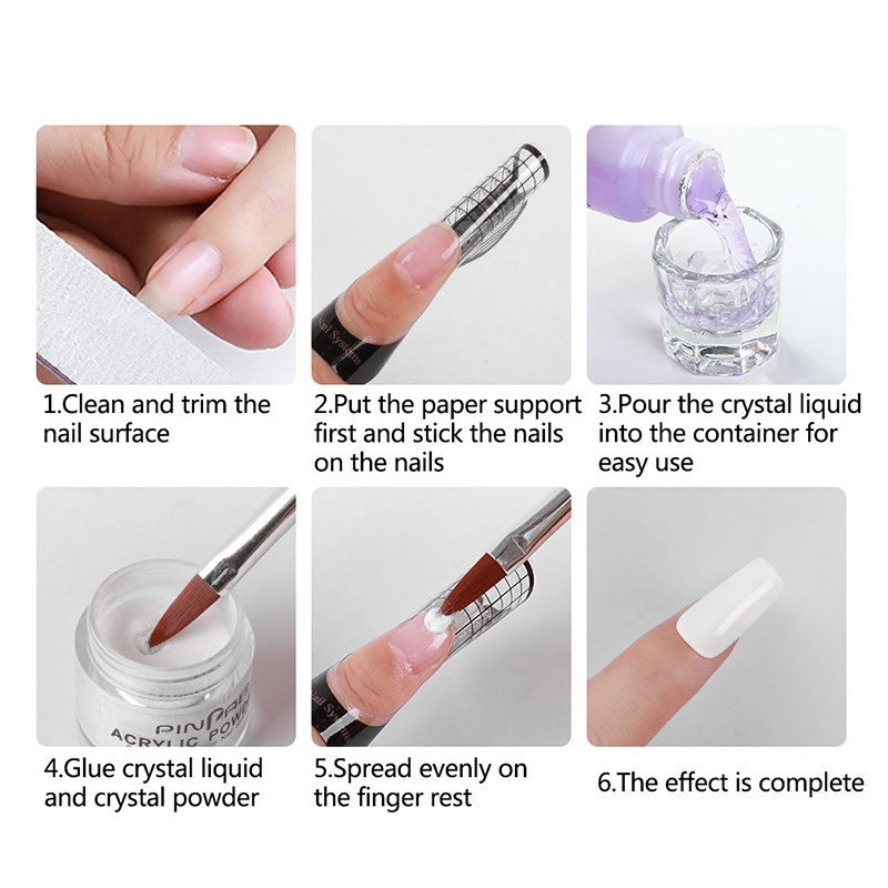 Lọ Dung Dịch Acrylic 40Ml Hỗ Trợ Trang Trí Móng Tay Nghệ Thuật
