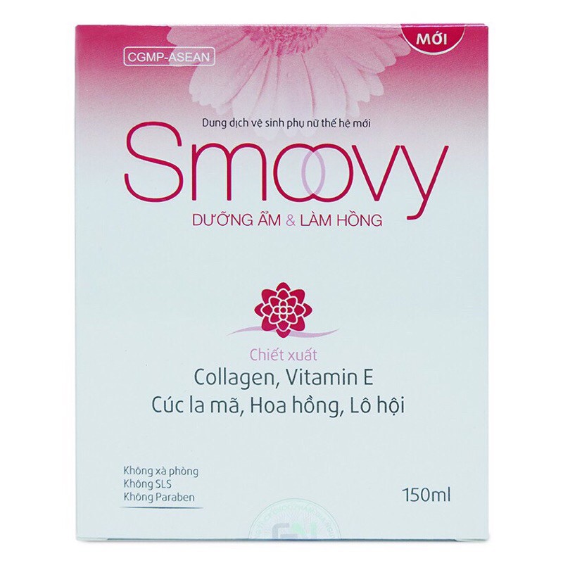 SMOOVY-Dung dịch vệ sinh phụ nữ,dưỡng ẩm và làm hồng vùng kín