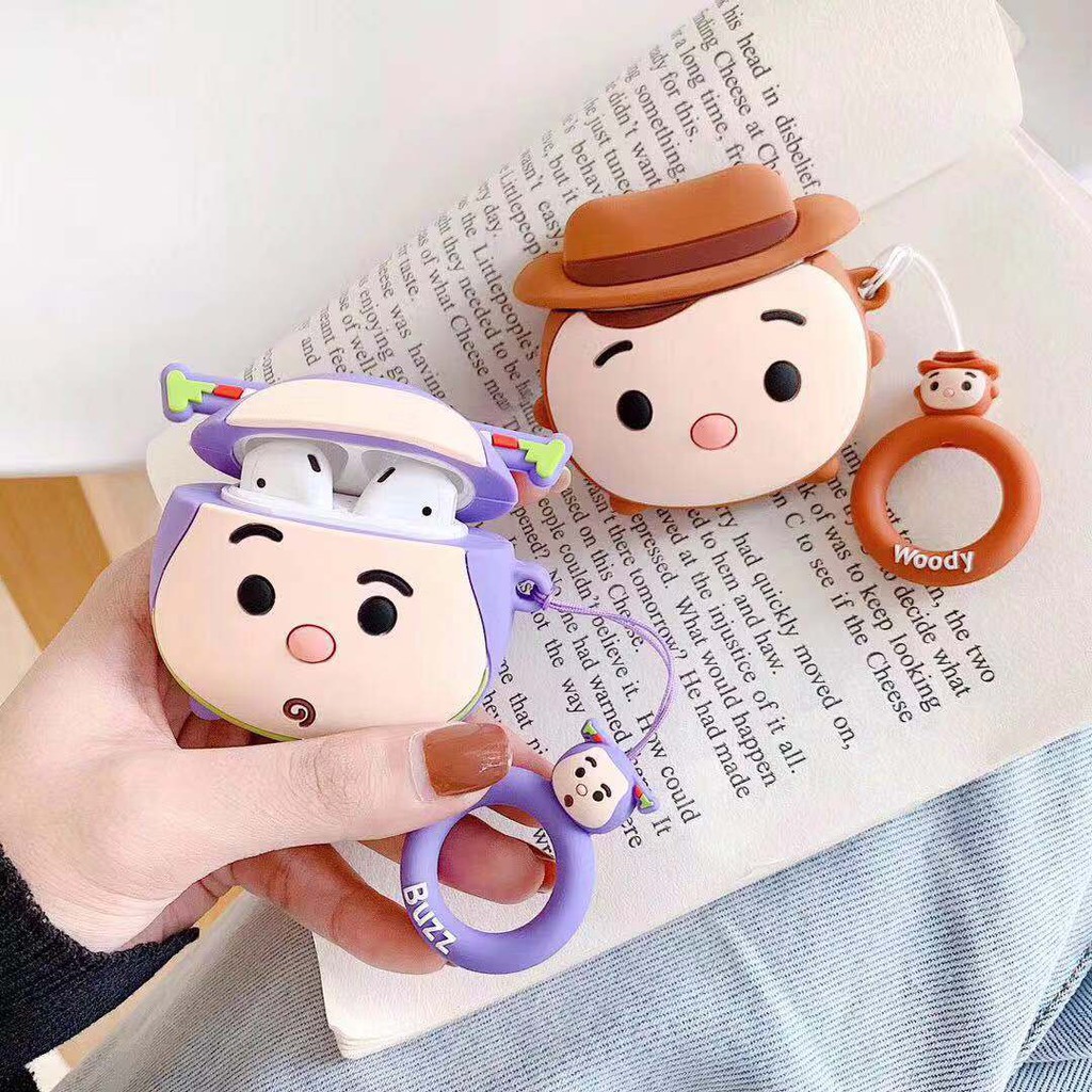 Dễ Thương Vỏ Bảo Vệ Hộp Đựng Tai Nghe Airpods Hình Toy Story Đáng Yêu Ốp