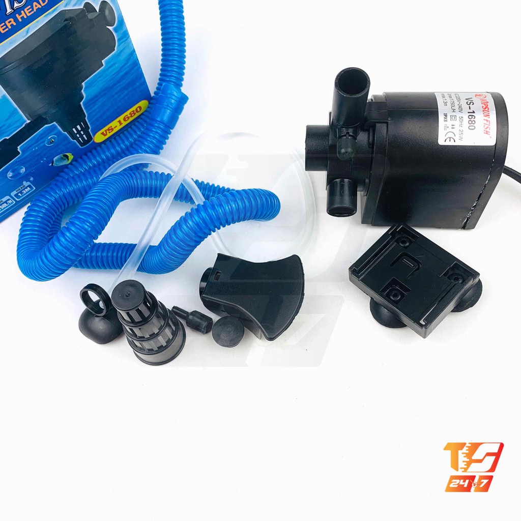 Máy Bơm Lọc Nước Hồ Cá 25W VS-1680 - Máy Lọc Nước Bể Cá Vipsun