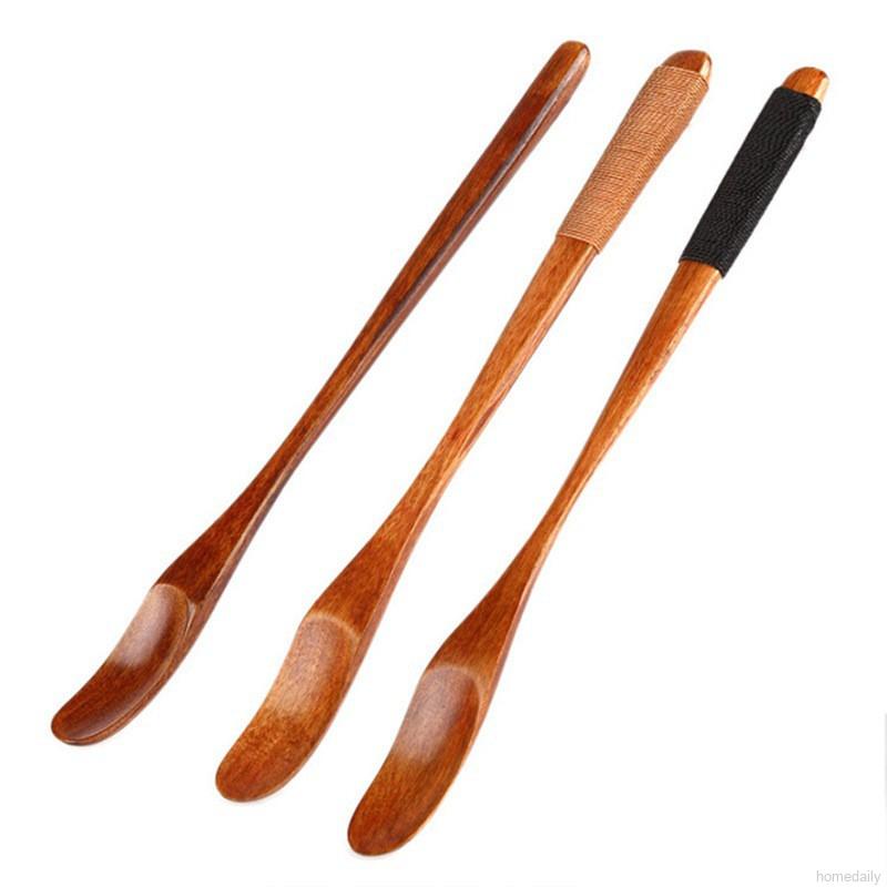 Muỗng Gỗ Cán Dài Phong Cách Nhật Bản