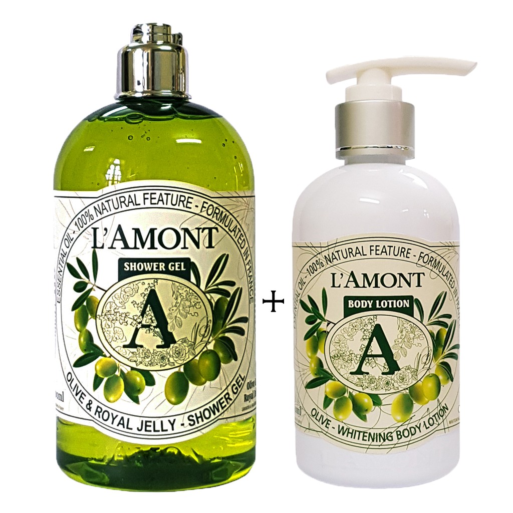 Sữa Tắm 500ml và Dưỡng Thể 250ml Lamont