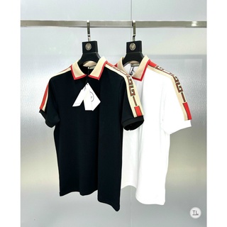 Áo polo gucci cổ bẻ chữ bên vai cao cấp