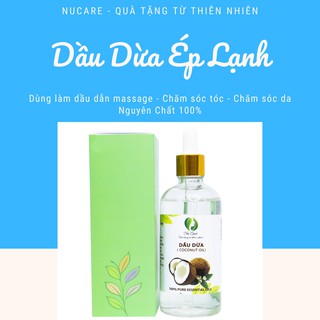 {Chai 50 ml} Dầu Dừa Nguyên Chất Ép Lạnh Tinh Khiết Dưỡng Da, Dưỡng Tóc, Dưỡng Môi