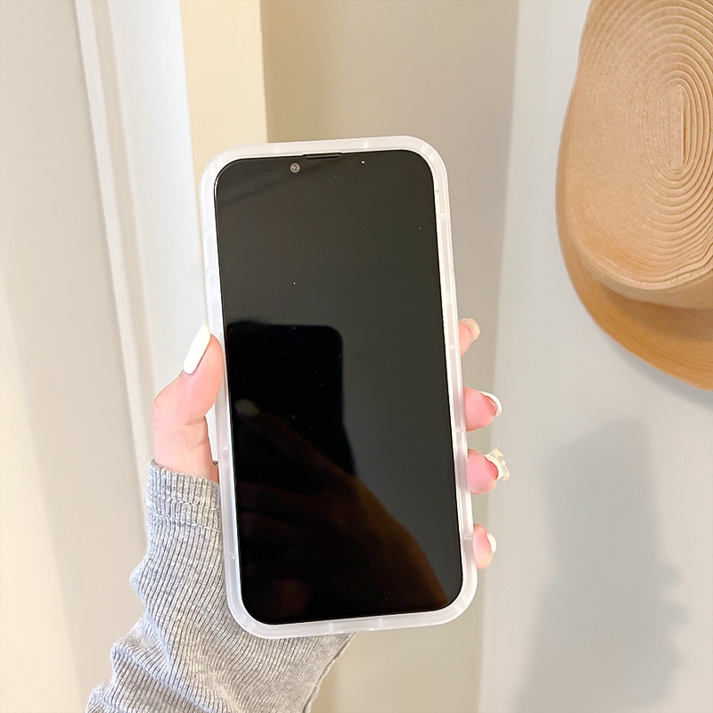 Ốp Điện Thoại Kèm Giá Đỡ Tàng Hình Họa Tiết Hoạt Hình Dễ Thương Cho iphone 14 / 13Pro 12 / xs / 6 / 7 / 8PLUS