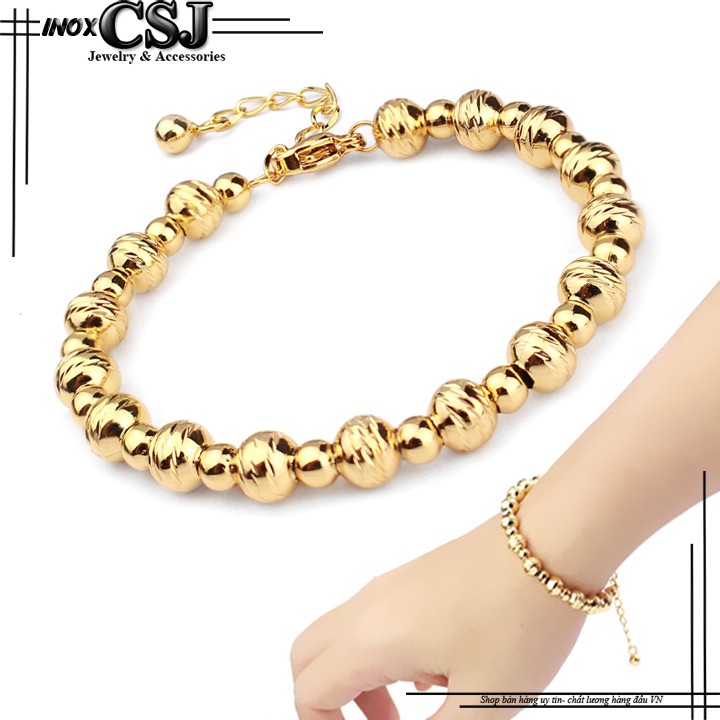 Lắc tay nữ bi tròn xinh xắn