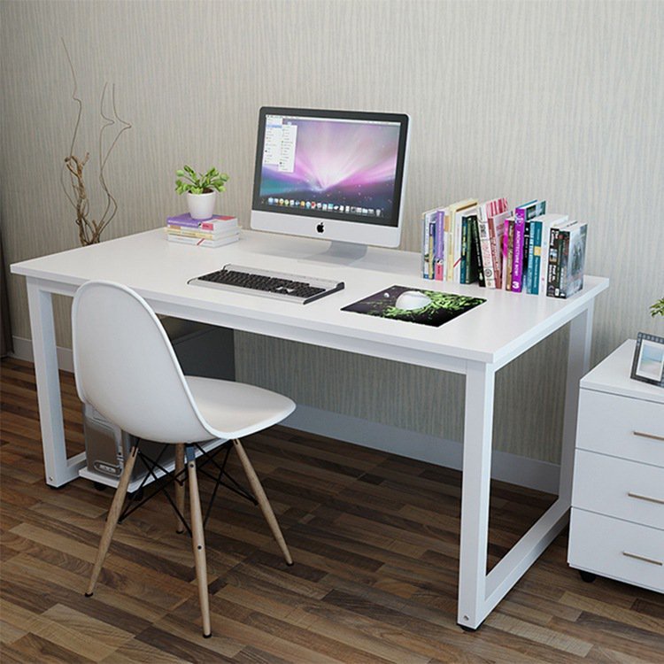 Bàn làm việc chân sắt chữ U đơn giản - Thương Hiệu TIDO - Mặt 17mm MDF melamine - Chân sắt hộp tĩnh điện 25x50mm - Thùng