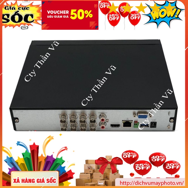 Đầu ghi hinh 8 kênh và 16 kênh 2.0 XVR5108HS-X (XVR5116HS-X) new 100% bảo hành MVP Thăng Long