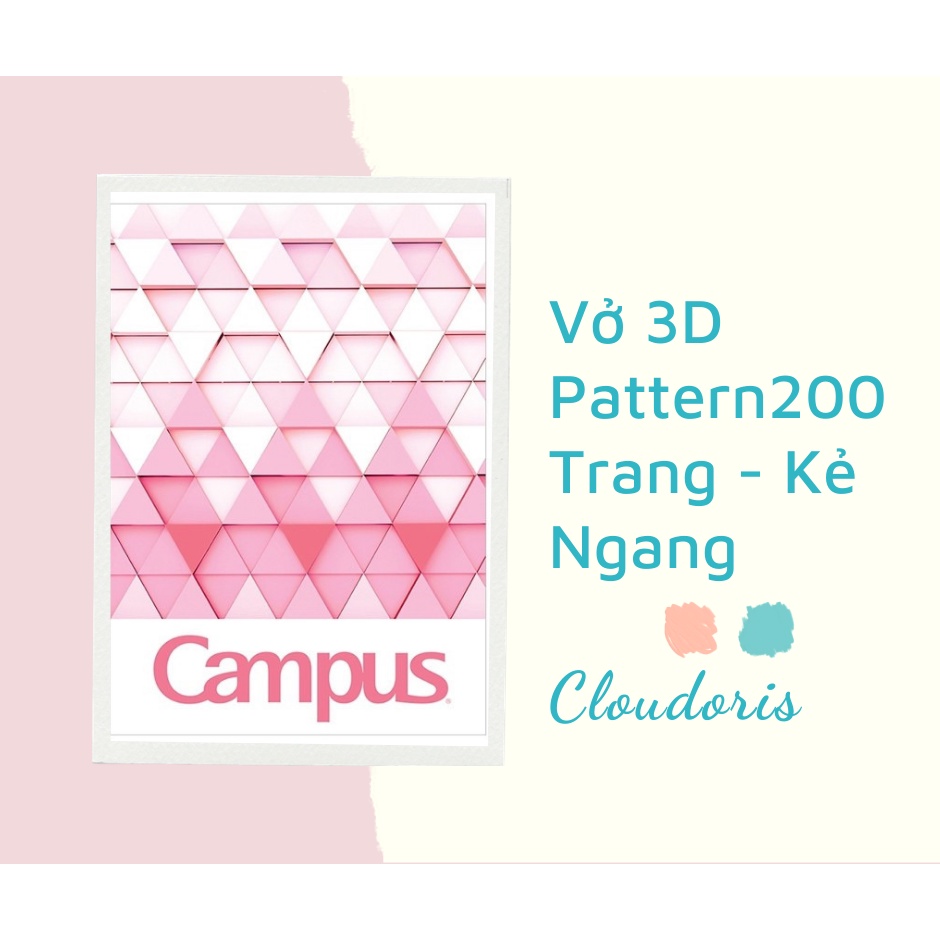 Vở 3D Pattern 200 Trang - Kẻ Ngang