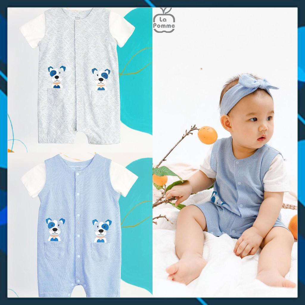 JS 049 Body cộc tay La pomme cún xanh