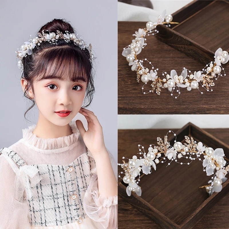 Cài Tóc Hình Hoa Đính Ngọc Trai Nhân Tạo Thời Trang