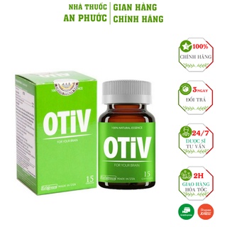 Bổ não Otiv  ⚡ CAM KẾT CHÍNH HÃNG ⚡ OTIV Hỗ Trợ Cải Thiện Mất Ngủ - Đau Nửa Đầu - Tăng Cường Trí Nhớ