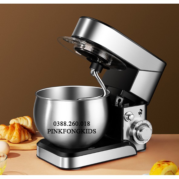 Máy Trộn Bột Cao Cấp - Chuẩn Châu Âu , Công Suất lớn 5.5 LÍT - 1200W | Thân thép không rỉ chắc chắn - Bảo hành 6 tháng