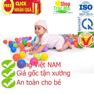 100 BÓNG NHỰA MỀM CHO BÉ
