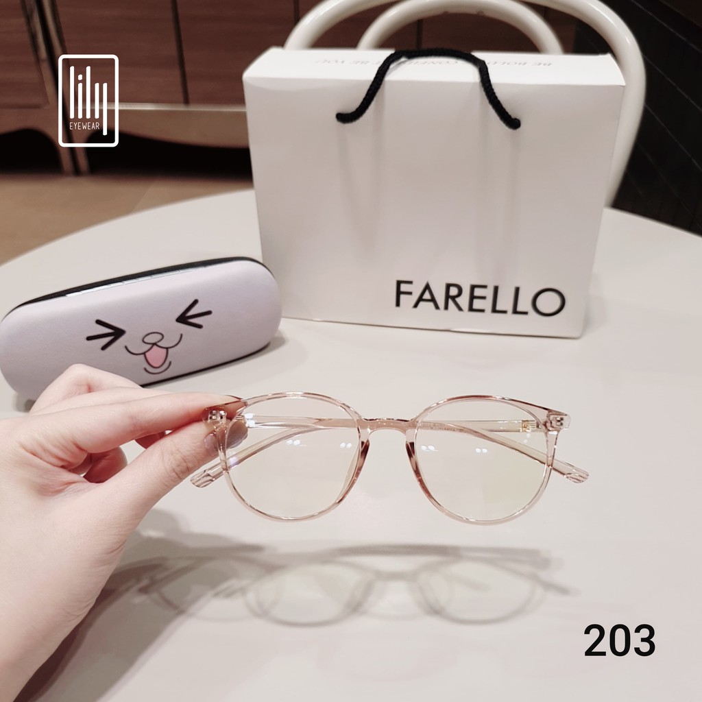 Gọng Kính Mắt Tròn Nhựa Dẻo Hàn L203 - Gọng Kính Cận Tròn Dẻo Lilyeyewear | BigBuy360 - bigbuy360.vn