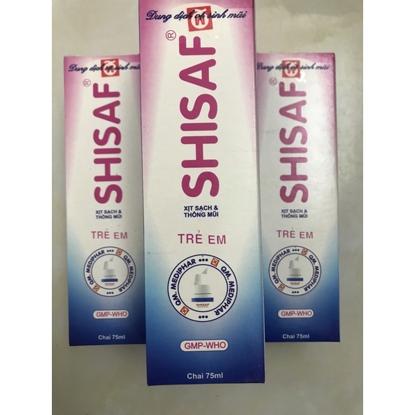 Nước biển sâu SHISAF vệ sinh mũi người lớn, trẻ em 75ml