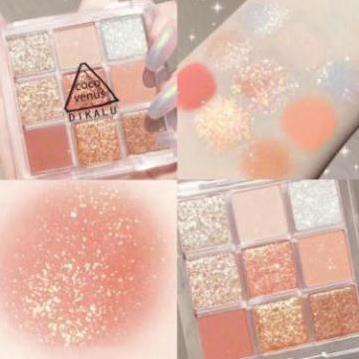 Bảng Phấn Mắt Ánh Nhũ Dikalu Baby BB1 HBE Với Tông Màu Thời Thượng LL18