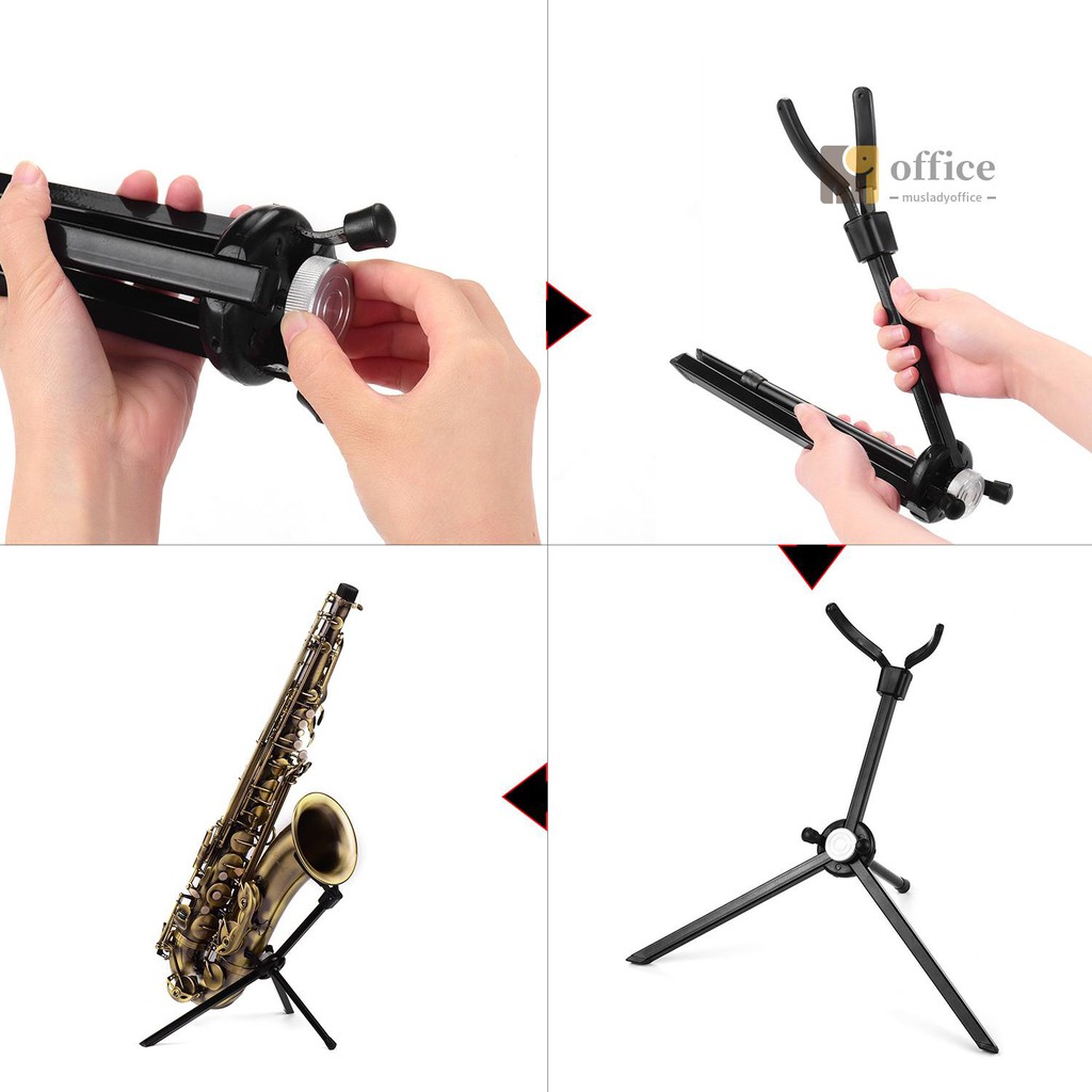 Giá Đỡ Kèn Saxophone Bằng Thép Không Gỉ Kèm Túi Đựng Tiện Lợi