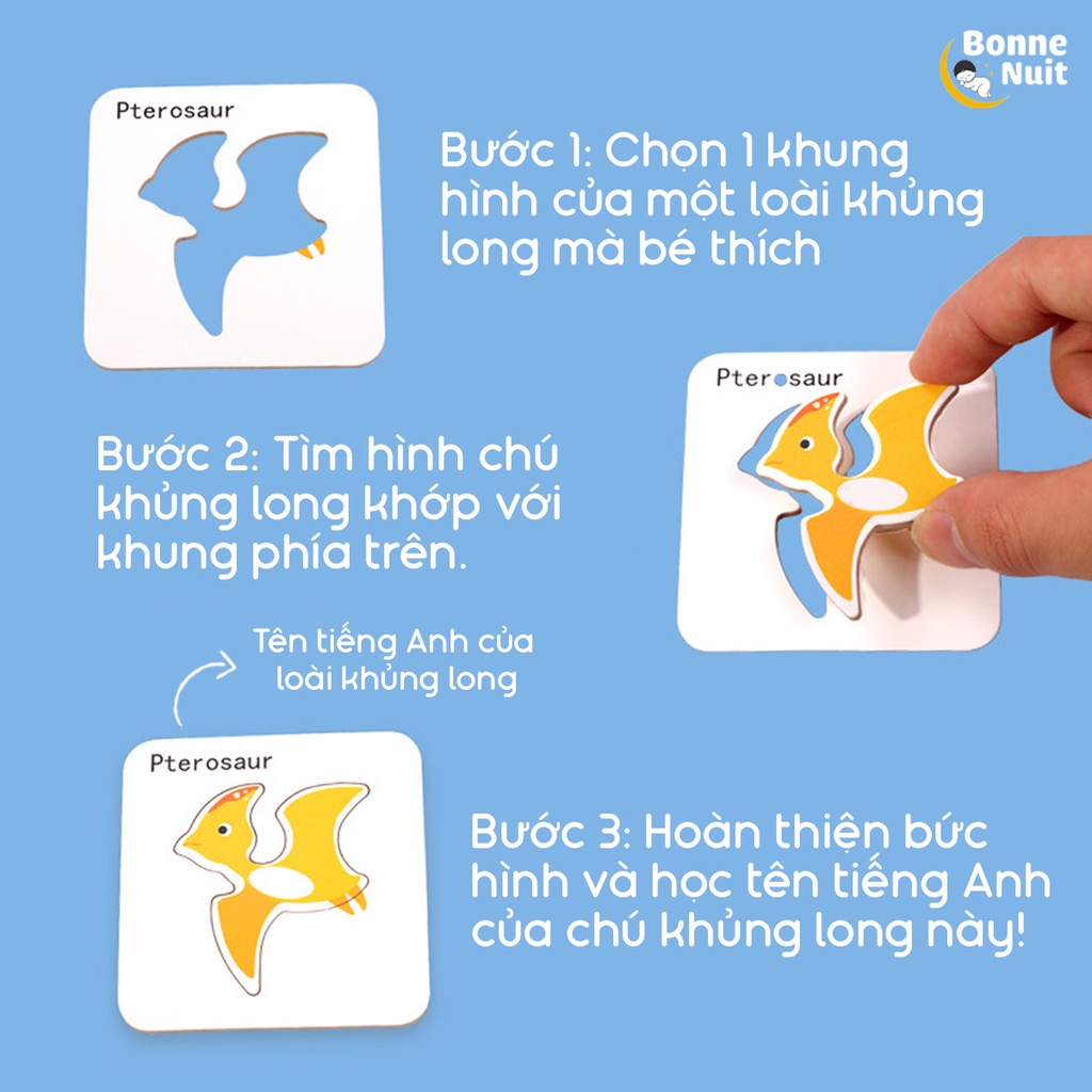 Bộ đồ chơi ghép hình tiếng Anh đa chủ đề