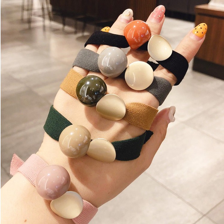 Dây cột tóc màu kẹo ngọt phong cách Hàn Quốc đáng yêu cho nữ B851