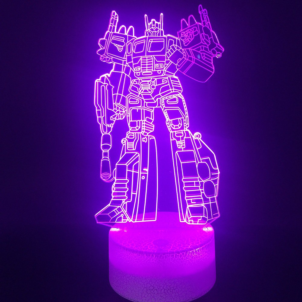 Gundam Đèn led 3d Nhiều Màu Trang Trí Phòng Ngủ / Văn Phòng