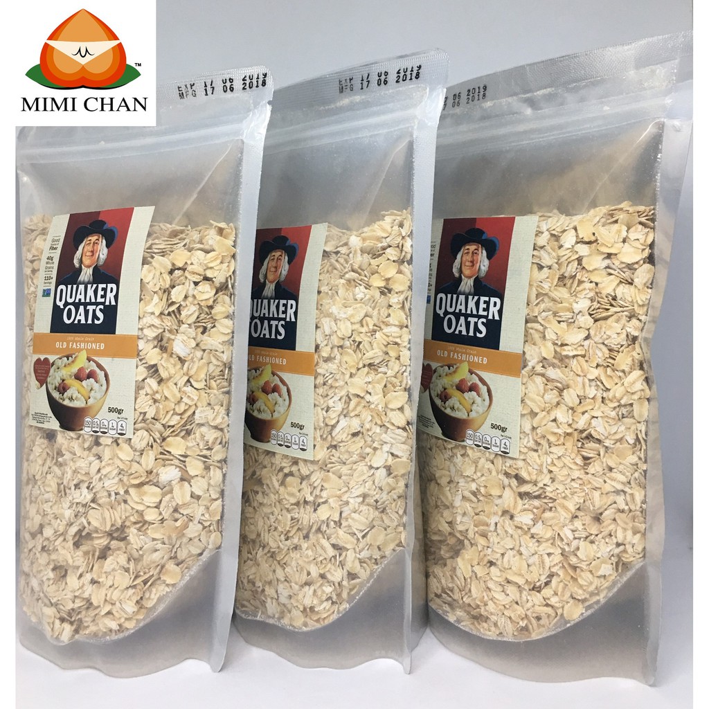 1,5kg Yến Mạch Quaker Oats Mỹ Túi Zip Nguyên chất