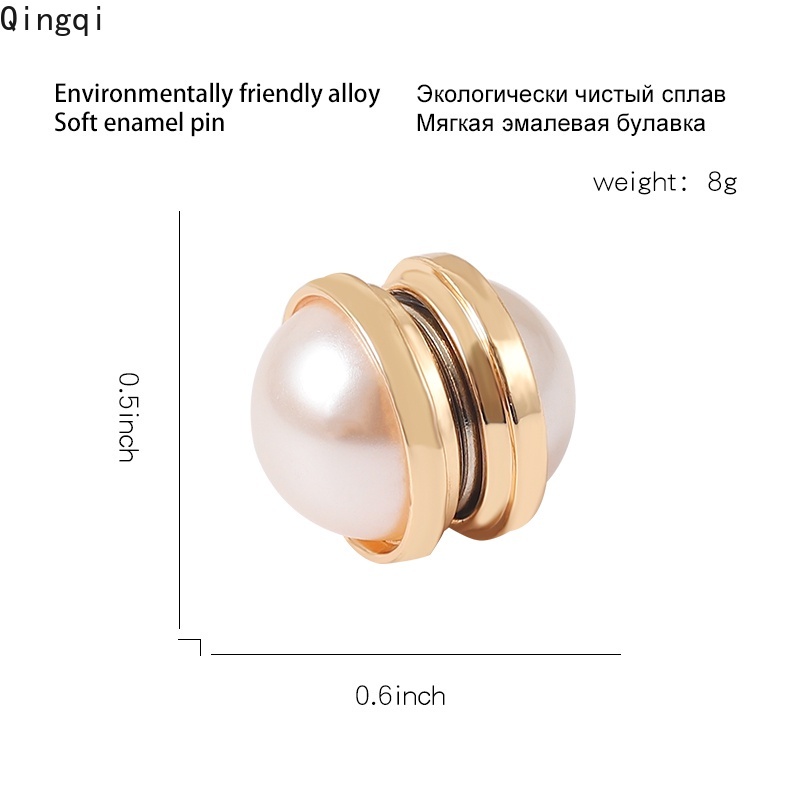 Ghim cài áo MISS ZOE đính ngọc trai thời trang cho nữ