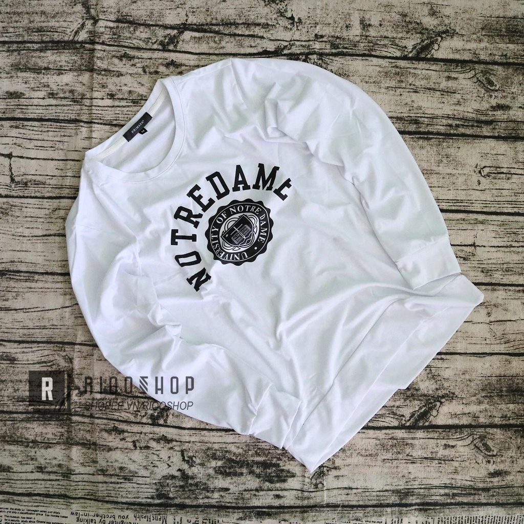 Áo thun nam tay dài hàn quốc notre cá tính RKL034 - áo phông nam dài tay đẹp Riooshop | BigBuy360 - bigbuy360.vn