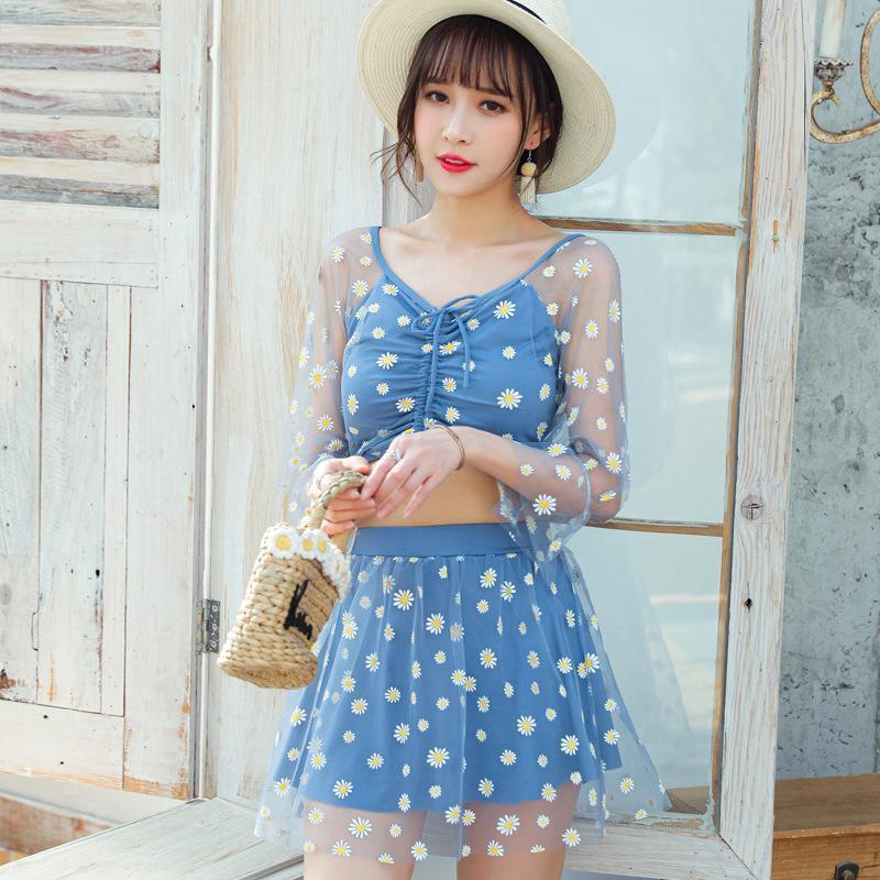 Bộ Đồ Bơi Hai Mảnh Dài Tay Xinh Xắn Dành Cho Nữ 2131 | BigBuy360 - bigbuy360.vn