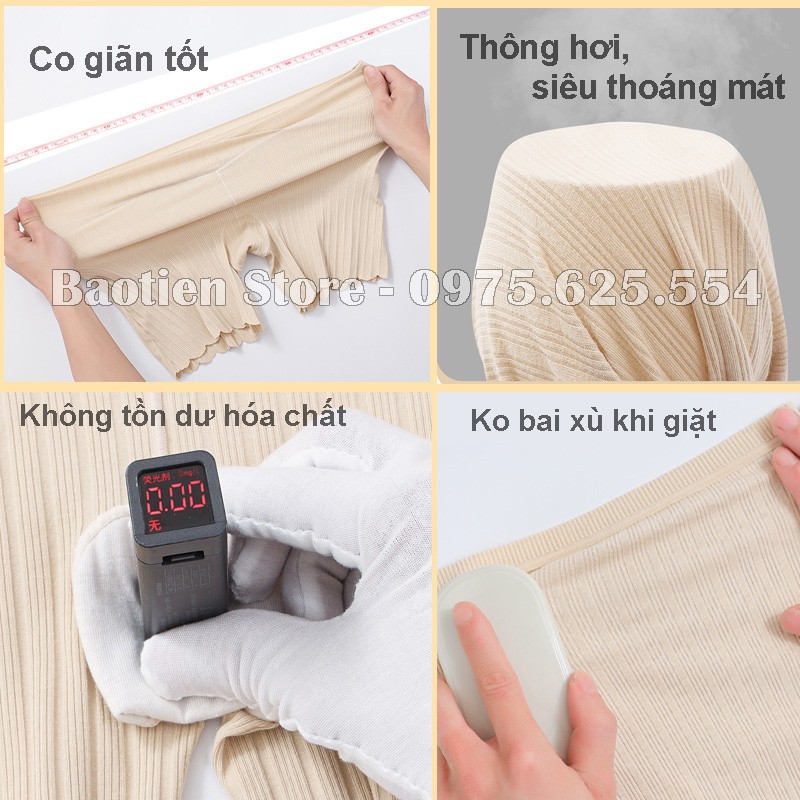 Quần Lót Đùi Mặc Trong Váy Cho Bà Bầu| Cạp Chéo| Bigsize| Sau Sinh| Cotton| Thông Hơi| Đồ Lót Bầu Kháng Khuẩn - QL14