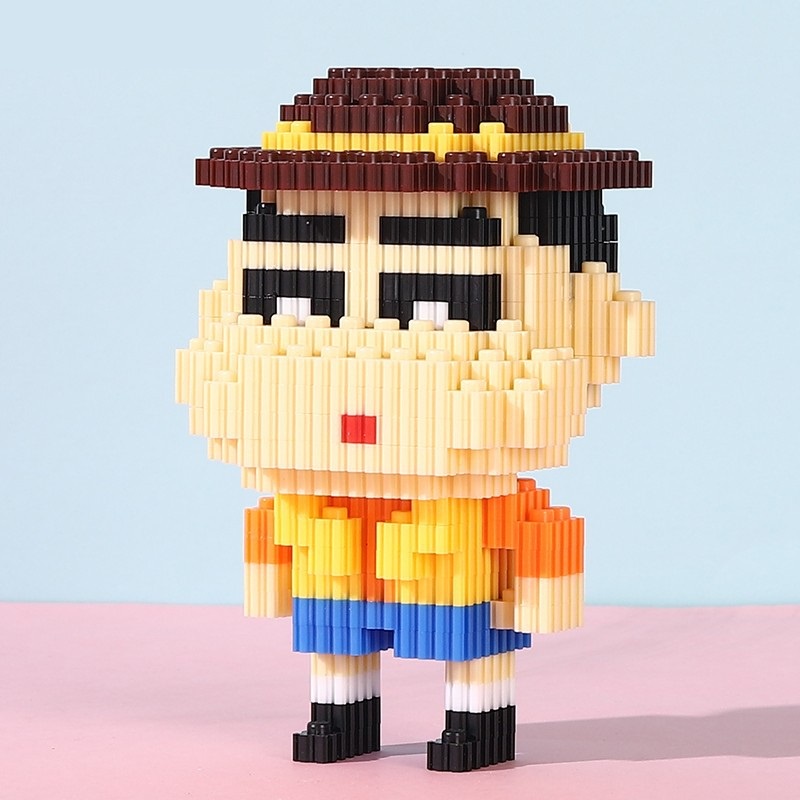 Đồ chơi lắp ráp, đồ chơi lắp ghép 3D nhân vật hoạt hình, hoạt hình kích thước nhỏ