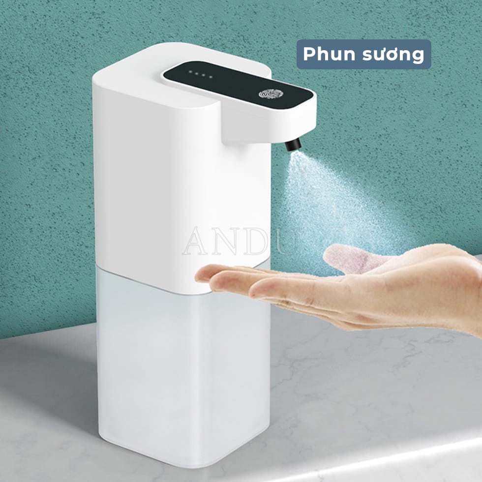 Máy Rửa Tay Phun Khử Khuẩn, Máy Đựng Xà Phòng Rửa Tay Dung Tích 400ml Tự Động Cảm Ứng Thông Minh Chất Lượng Cao